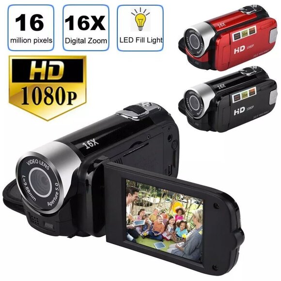 1080P HD Camcorder Digital Video Camera TFT LCD 24MP 16X Zoom DV AV Night Vision - Picture 1 of 12